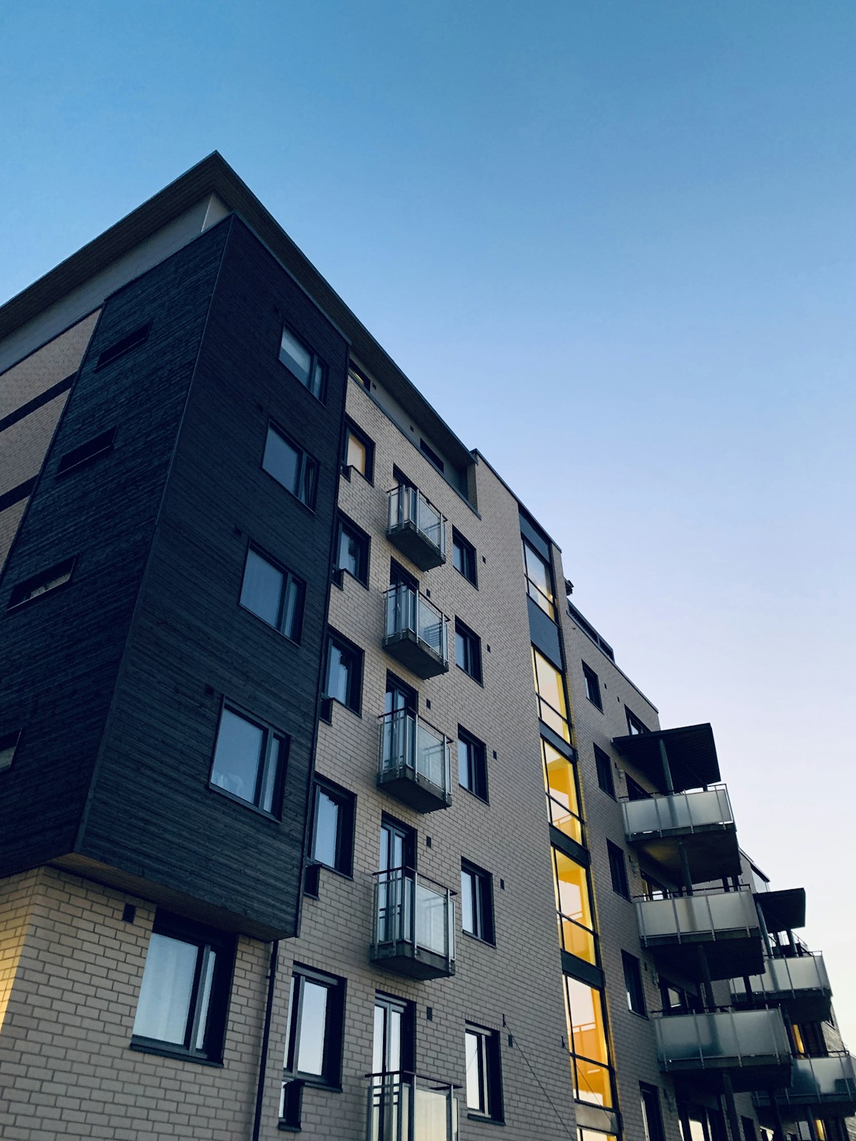 Modern apartment building in a Spanish city