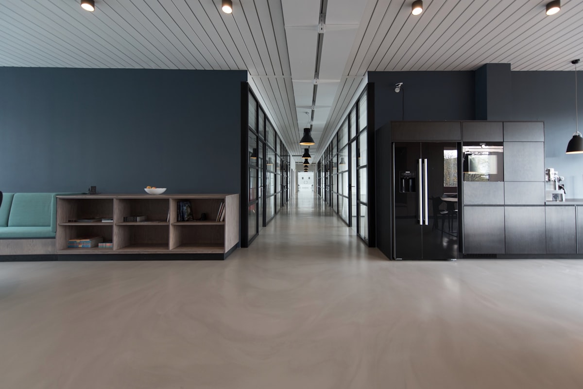 Office building with glass façade